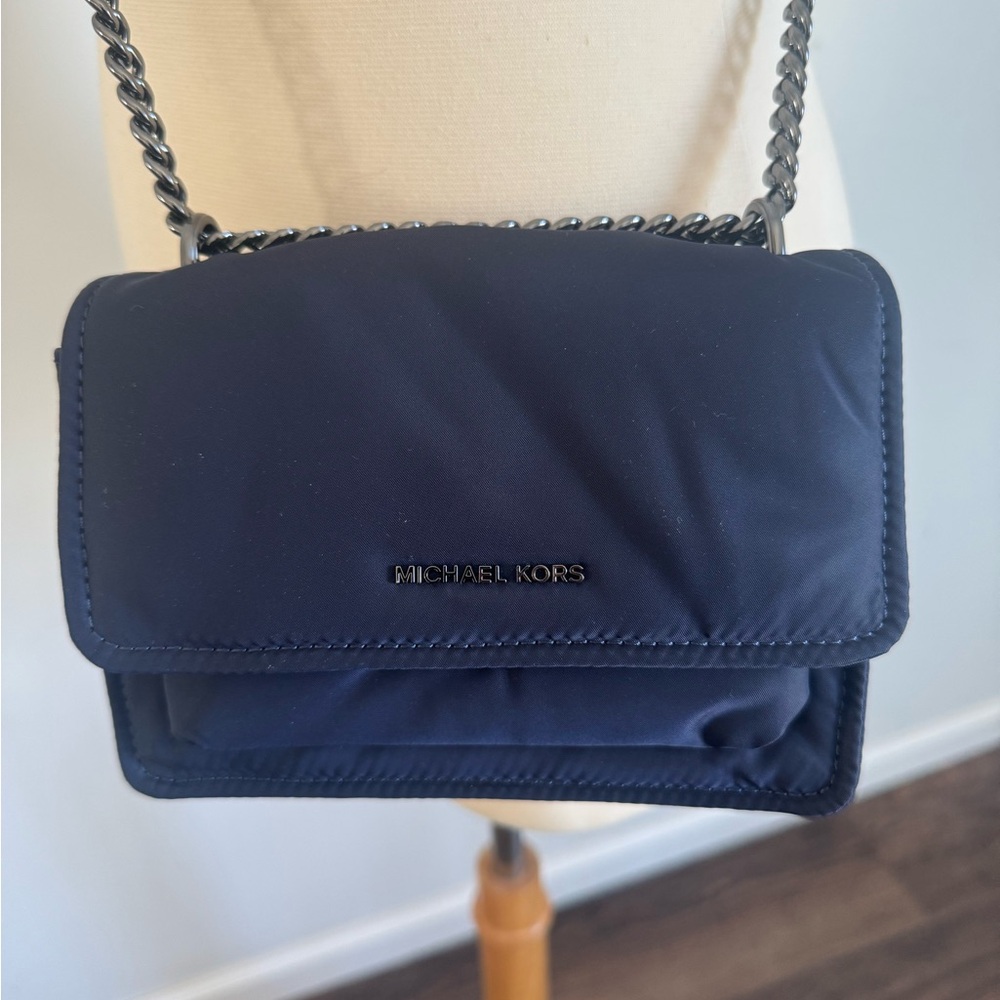 Michael Kors Claire XS Nylon Crossbody & Shoulder Bag - navy - NEW!
